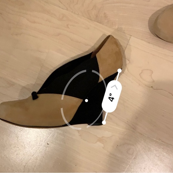 Tabitha Simmons wedges two tone suede/fabric 40/9 - Picture 3 of 11